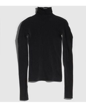 Gucci Seamless Stretch Nylon Jersey Top, Size L, Ready-To-Wear - Black