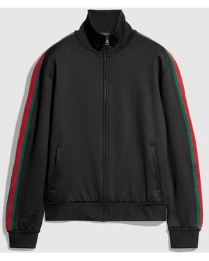 Gucci Shiny Technical Jersey Zip Jacket - Black