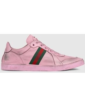 Gucci Stretch Low-Top Sneaker, Uk - Pink