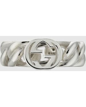 Gucci Interlocking Ring - White