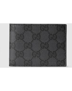 Gucci Gg Bi-Fold Wallet, Original Gg Fabric - Black