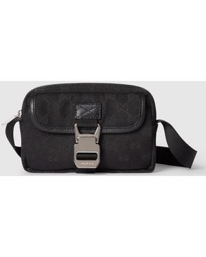 Gucci Gg Canvas Mini Bag, Gg Canvas - Black