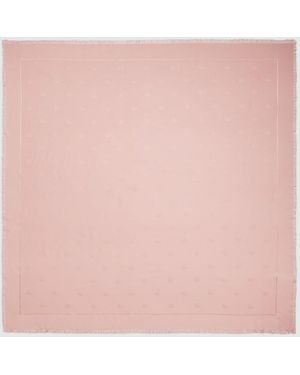 Gucci Double G Silk Wool Shawl, Wool - Pink