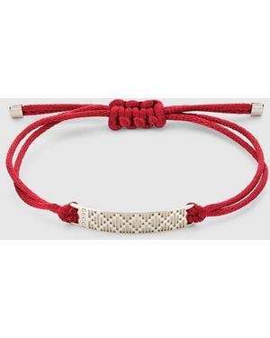 Gucci Diamante Cord Bracelet - Red