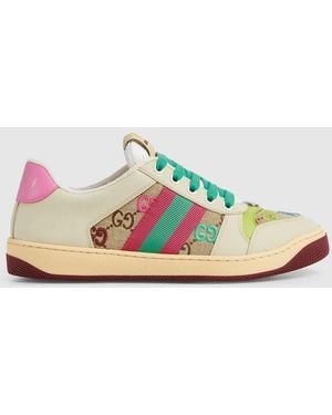 Gucci Screener Sneaker, Fabric - Blue