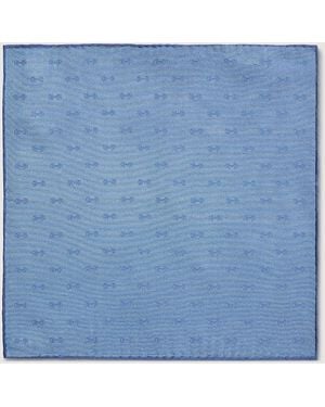 Gucci Horsebit Silk Jacquard Pocket Square - Blue