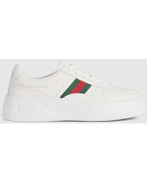 Gucci Chunky Leather Sneaker - White