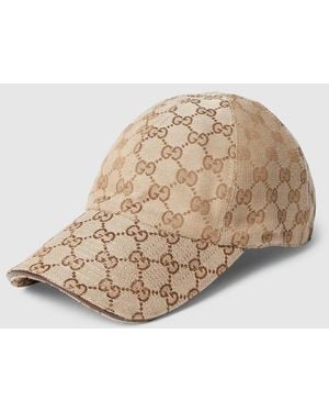 Gucci Gg Cotton Canvas Baseball Hat - Natural