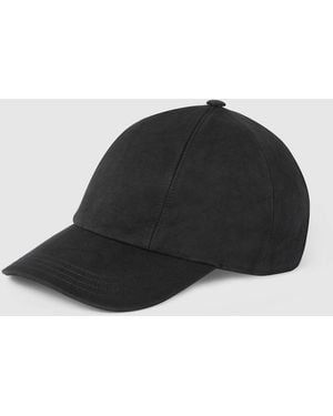 Gucci Fabric Baseball Hat With Embroidery, Cotton - Black