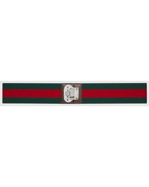 Gucci Luggage Elastic Web Band, Fabric - Black