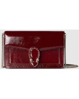 Gucci Dionysus Wallet On Chain, Leather - Red