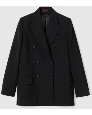 Gucci Double-Breasted Wool Jacket - Black