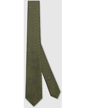 Gucci Silk Jacquard Tie, Silk - Green