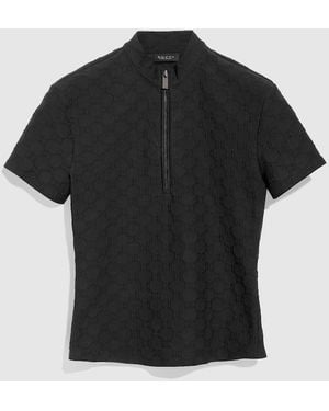 Gucci Gg Jersey Jacquard T-Shirt - Black