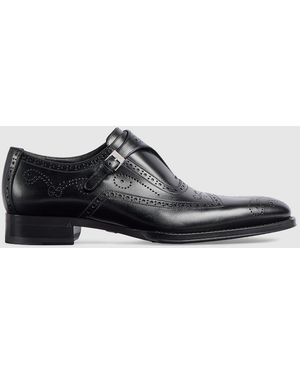 Ferragamo Brighton Monk Strap Shoes in Black for Men | Lyst display picture 1