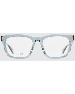 Gucci Rectangular Optical Frame - Blue