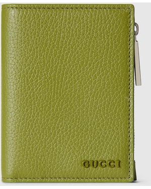 Gucci コインウォレット グレー インテリア, グリーン, レザー