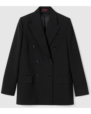 Gucci Double-Breasted Wool Jacket - Black