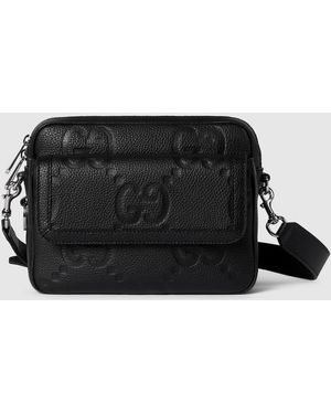 Gucci Small Crossbody Bag Gg Leather in Black for Men Lyst