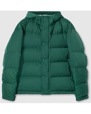 Gucci Technical Nylon Twill Padded Jacket, Ready-To-Wear - Green
