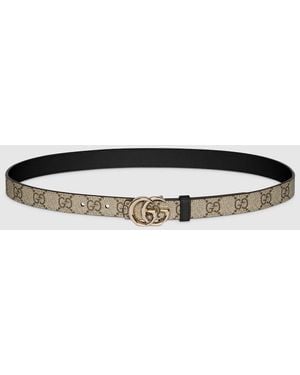 Gucci Canvas Reversible Belt - Black