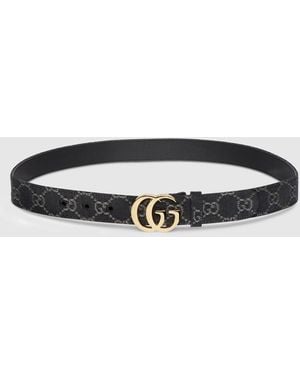 Gucci Gg Marmont Belt, Size 100 - Black
