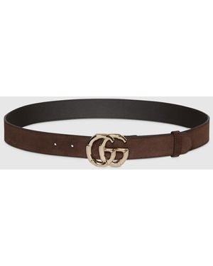 Gucci Gg Marmont Belt, Size 100 - Brown