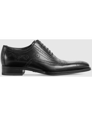 Gucci Lace-Up Shoe, Leather - Black