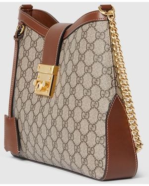 新作【GUCCI】〔グッチ ジリオ〕ラージ トートバッグ、ベージュ グッチ ジリオ〕ラージ トートバッグベージュ＆ブラウン GG