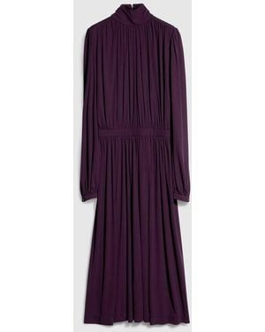 Gucci Light Viscose Crêpe Jersey Dress - Purple