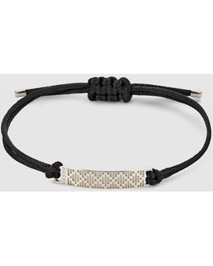 Gucci Diamante Cord Bracelet - Black