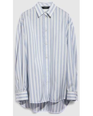 Gucci Interlocking G Silk Jacquard Shirt - Blue