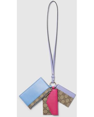 Gucci マルチファンクション ネックストラップ, ベージュ, Ggキャンバス - マルチカラー