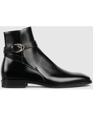 Gucci Boot With Buckle, Uk - Black