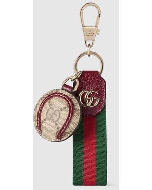 Gucci Tennis Keychain With Web - Pink