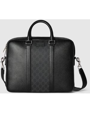 GUCCI ショルダーストラップ付き GG スモール ブリーフケース