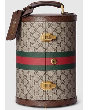 Gucci Savoy〕ウォッチケース, ベージュ, Ggキャンバス - マルチカラー