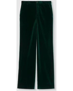Gucci Soft Stretch Cotton Velvet Pant - Green