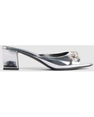 Gucci Signora Slide Sandal, Leather - Metallic