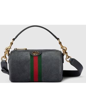 Gucci 〔オフィディア〕ミニバッグ, グレー, スエード - ブラック