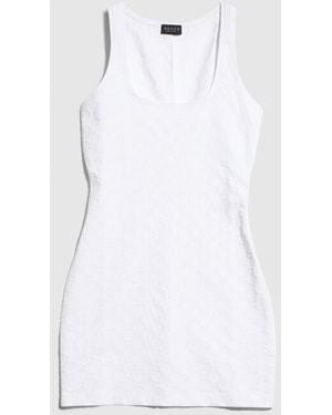 Gucci Gg Jersey Jacquard Dress - White