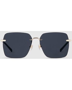 Gucci Specialized Fit Square Sunglasses - Blue