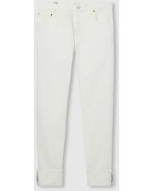 Gucci Tapered Fit Denim Pants, Ready-To-Wear - White