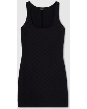Gucci Gg Jersey Jacquard Dress - Black