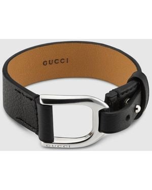 Gucci Staffa Bracelet - Brown