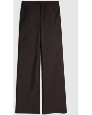 Gucci Pinstripe Wool Mohair Pants, Size 36 It, Ready-To-Wear - Brown