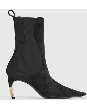 Gucci Castello Bootie, Suede - Black