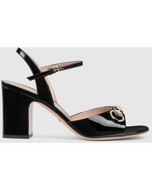 Gucci Horsebit Sandal, Leather - Metallic