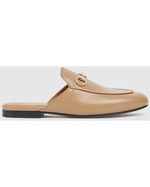 Gucci Princetown Slipper, Leather - Natural