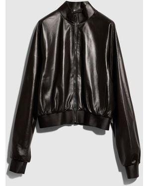 Gucci Soft Nappa Leather Bomber Jacket, Ready-To-Wear - Black